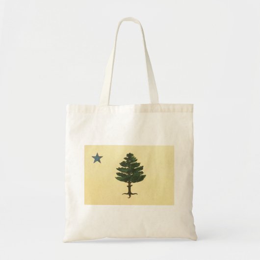 Oorspronkelijke 1901 Maine State Pine Tree Flag Tote Bag (Voorkant)