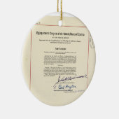 OORSPRONKELIJKE 24e wijziging Amerikaanse grondwet Keramisch Ornament (Rechts)