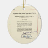 OORSPRONKELIJKE 24e wijziging Amerikaanse grondwet Keramisch Ornament (Links)