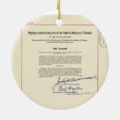 OORSPRONKELIJKE 24e wijziging Amerikaanse grondwet Keramisch Ornament (Achterkant)