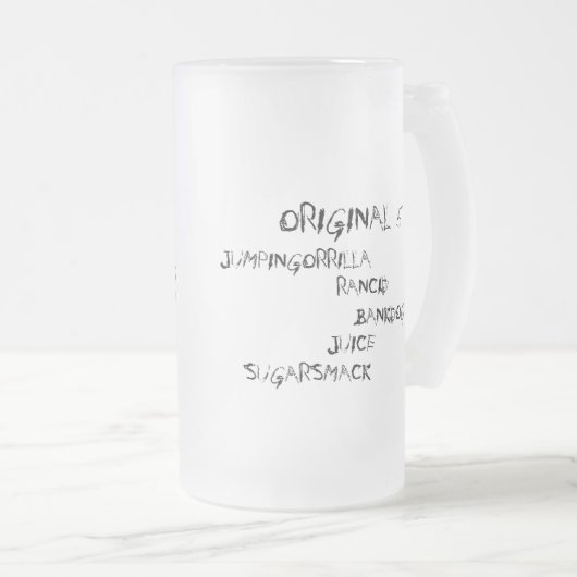 Oorspronkelijke 5 reeksen matglas bierpul (Voorkant rechts)