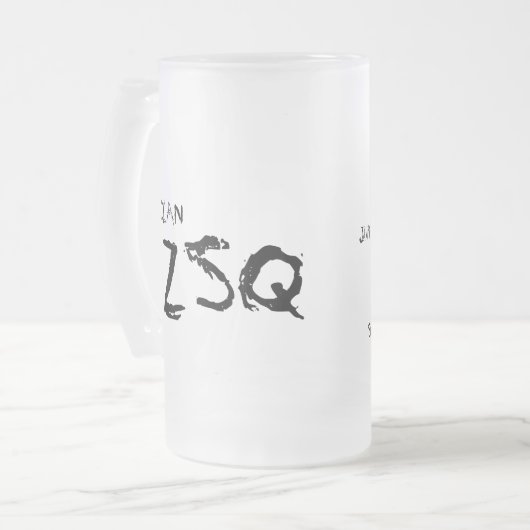 Oorspronkelijke 5 reeksen matglas bierpul (Voorkant links)