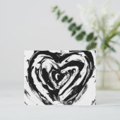 Oorspronkelijke abstracte kunst briefkaart (Staand voorkant)