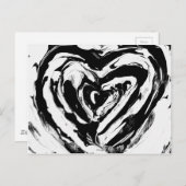 Oorspronkelijke abstracte kunst briefkaart (Voorkant / Achterkant)