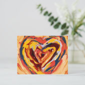 Oorspronkelijke abstracte kunst briefkaart (Staand voorkant)