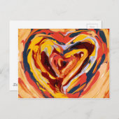 Oorspronkelijke abstracte kunst briefkaart (Voorkant / Achterkant)