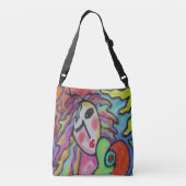 Oorspronkelijke Abstracte kunst Crossbody Tas (Achterkant)