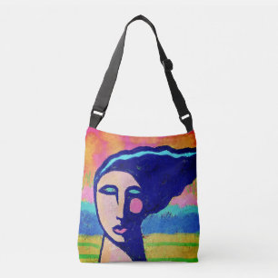 Oorspronkelijke Abstracte kunst Crossbody Tas