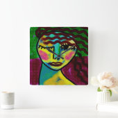 Oorspronkelijke Abstracte kunst denken Vierkante Klok (Huis)