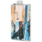 Oorspronkelijke Abstracte kunst Heupfles (Links)