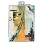 Oorspronkelijke Abstracte kunst Heupfles (Achterkant)