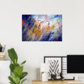 Oorspronkelijke Abstracte kunst Poster (Thuiskantoor)