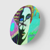 Oorspronkelijke Abstracte kunst Ronde Klok (Hoek)