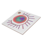 Oorspronkelijke Abstracte kunst Tegeltje (Zijkant)