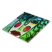 Oorspronkelijke Abstracte kunst Tegeltje (Zijkant)