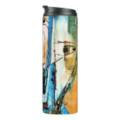 Oorspronkelijke Abstracte kunst Thermosbeker (Geroteerd rechts)