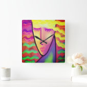 Oorspronkelijke Abstracte kunst Vierkante Klok (Huis)