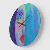 Oorspronkelijke Abstracte kunstwandklok Grote Klok (Hoek)