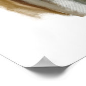 Oorspronkelijke Abstracte muur met grijs zwart gou Poster (Hoek)