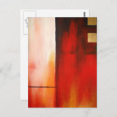 Oorspronkelijke Abstracte schilderkunst Briefkaart (Voorkant / Achterkant)