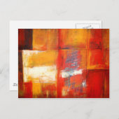 Oorspronkelijke Abstracte schilderkunst Briefkaart (Voorkant / Achterkant)