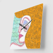 Oorspronkelijke Abstracte wandklok van het verfvie (Hoek)