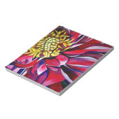 Oorspronkelijke abstracte waterverf van Dahlia flo Notitieblok (Linkerzijde)