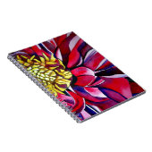 Oorspronkelijke abstracte waterverf van Dahlia flo Notitieboek (Rechterzijde)