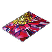 Oorspronkelijke abstracte waterverf van Dahlia flo Notitieboek (Linkerzijde)
