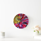 Oorspronkelijke abstracte waterverf van Dahlia flo Ronde Klok (Huis)