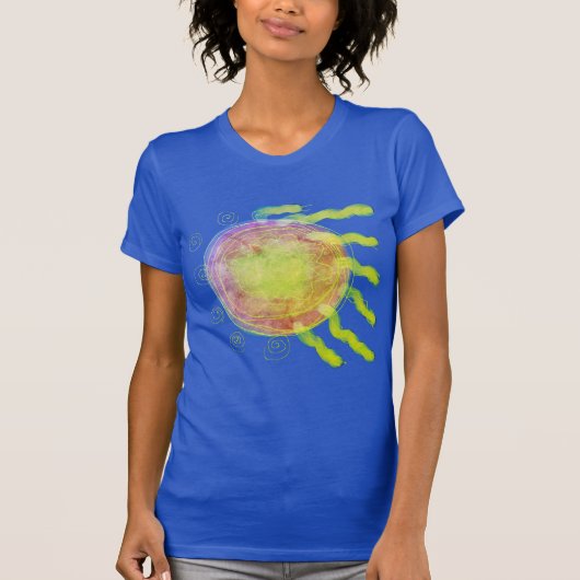 Oorspronkelijke Abstracte Wearable Art van de vlie T-shirt (Voorkant)