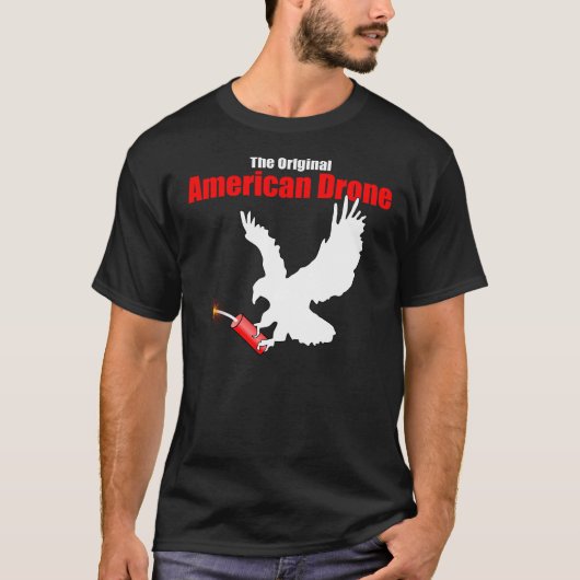 Oorspronkelijke Amerikaanse drone T-shirt (Voorkant)