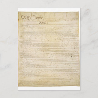 Oorspronkelijke Amerikaanse grondwet Pagina 1 Briefkaart