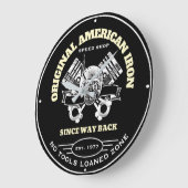 Oorspronkelijke Amerikaanse ijskever en zuiger Grote Klok (Hoek)