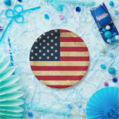 Oorspronkelijke  Amerikaanse vlag Papieren Bordje (Feest)