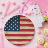 Oorspronkelijke  Amerikaanse vlag Papieren Bordje (Feest)