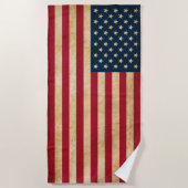 Oorspronkelijke  Amerikaanse vlag Strandlaken (Voorkant)