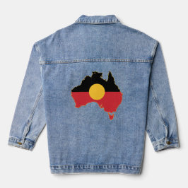Oorspronkelijke Australië-kaart Denim Jacket