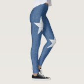 Oorspronkelijke blauw mode jean & star textielstof leggings (Rechts)
