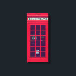 Oorspronkelijke british phone box canvas afdruk<br><div class="desc">The British red telephone box is a retro icon in the United Kingdom.</div>