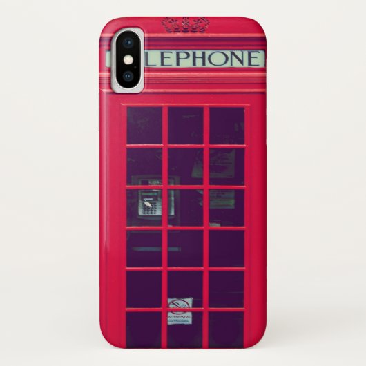 Oorspronkelijke british phone box Case-Mate iPhone case (Achterkant)