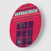 Oorspronkelijke british phone box grote klok (Hoek)