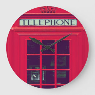 Oorspronkelijke british phone box grote klok