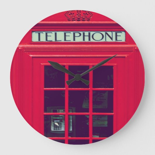 Oorspronkelijke british phone box grote klok (Voorkant)
