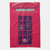Oorspronkelijke british phone box theedoek (Verticaal)