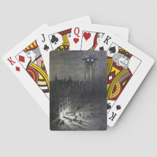 oorspronkelijke buitenaardse invasie in de wereld pokerkaarten