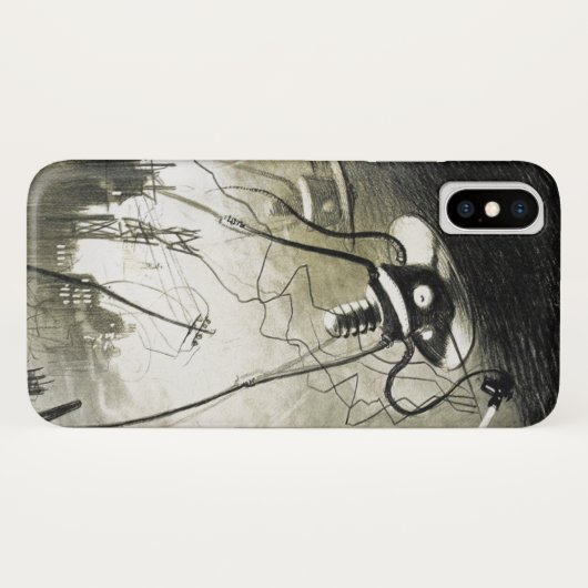  oorspronkelijke buitenaardse invasiefilm wereldoo Case-Mate iPhone case (Achterkant (horizontaal))