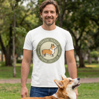 Oorspronkelijke Corgi Club Oprichtend Lid Grappig T-shirt