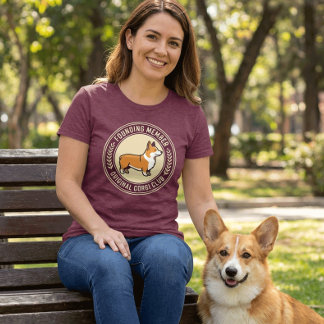 Oorspronkelijke Corgi Club Oprichtend Lid Grappig Tri-Blend Shirt