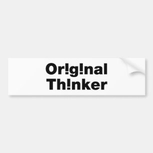 oorspronkelijke denker bumpersticker